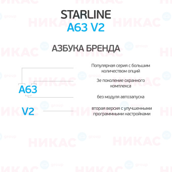 Автосигнализация StarLine A63 v2